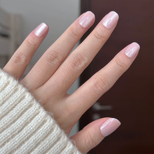 Rose Quartz (squoval)